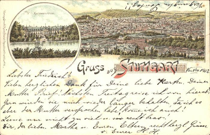 STUTTGART  CITY Residenzschloss Totalansicht