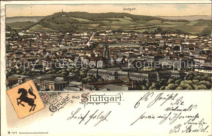 STUTTGART  CITY Gesamtansicht Wappen