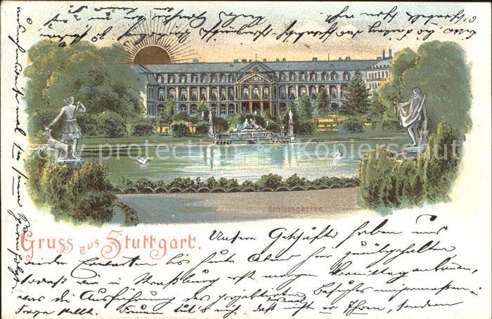 STUTTGART  CITY Schlossgarten Skulptur Deutsche Reichspost