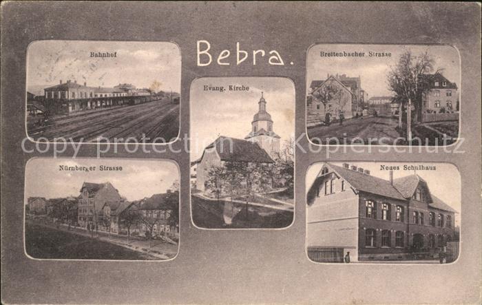 Bebra Bahnhof Evangelische Kirche Breitenbacher Strasse Schulhaus Nuernberger St