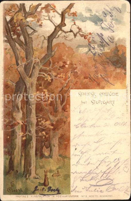 STUTTGART  CITY Schloss Solitude Freytag's Kunstblaetter