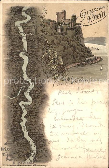 Bonn Rhein Der Rhein Burg Deutsche Reichspost