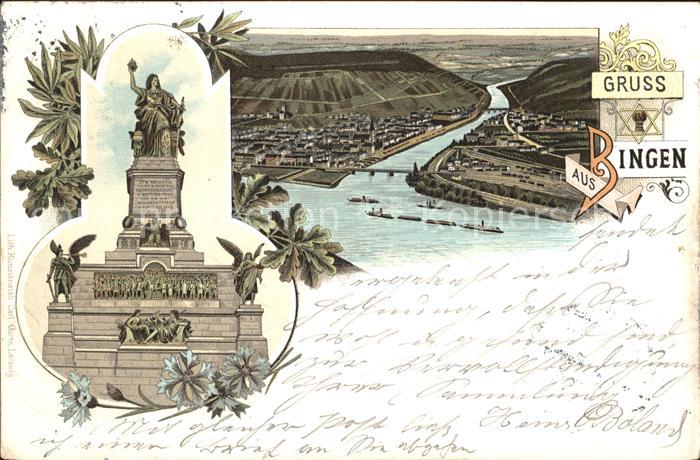 Bingen Rhein Nationaldenkmal Niederwald Nahemuendung Bahnpost Deutsche Reichspos