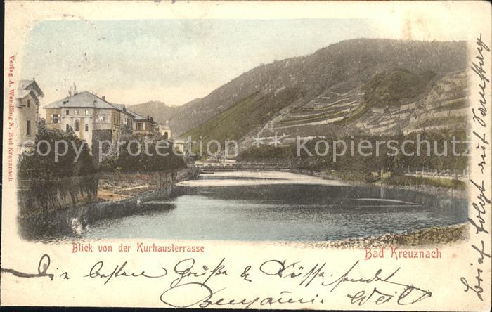 Bad Kreuznach Blick von der Kurhausterrasse Nahe