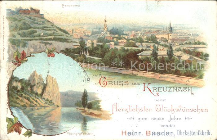 Bad Kreuznach Panorama Rheingrafenstein Felsformation Nahe