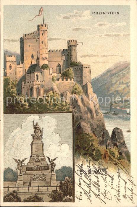 Trechtingshausen Schloss Rheinstein Nationaldenkmal Niederwald