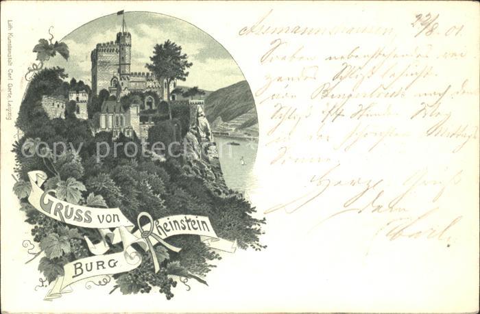 Trechtingshausen Burg Rheinstein Deutsche Reichspost