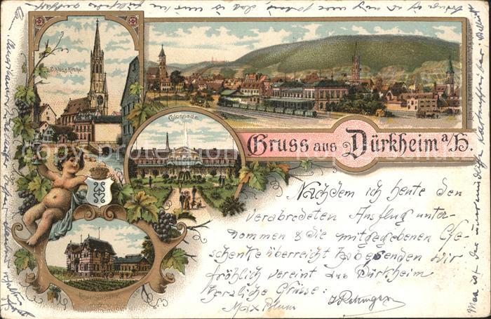 Bad Duerkheim Schlosskirche Kinderheilstaette Colonnade Bahnhof