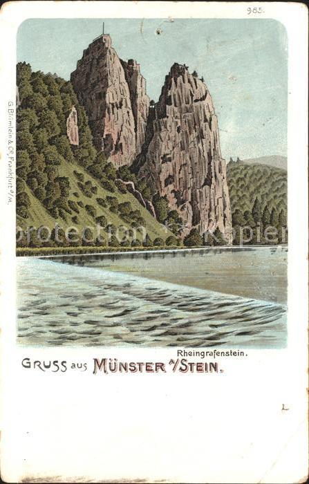Muenster Stein Rheingrafenstein Felsformation Nahe