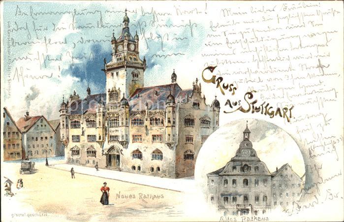 STUTTGART  CITY Neues und Altes Rathaus