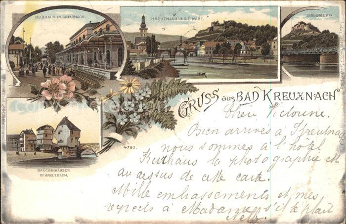Bad Kreuznach Kurhaus Nahe Bruecke Ebernburg Brueckenhaeuser Blumen