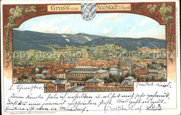 Neustadt Haardt Gesamtansicht Wappen