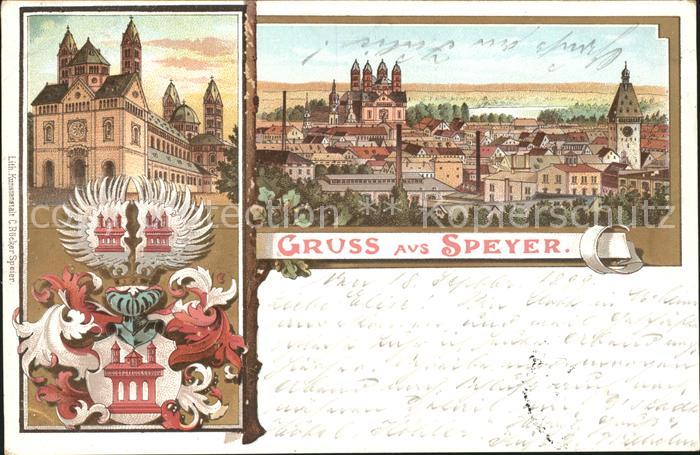 Speyer Rhein Stadtbild mit Dom