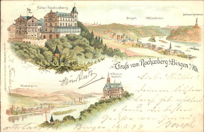 Bingen Rhein Hotel Rochusberg St Rochuskapelle Ruedesheim
