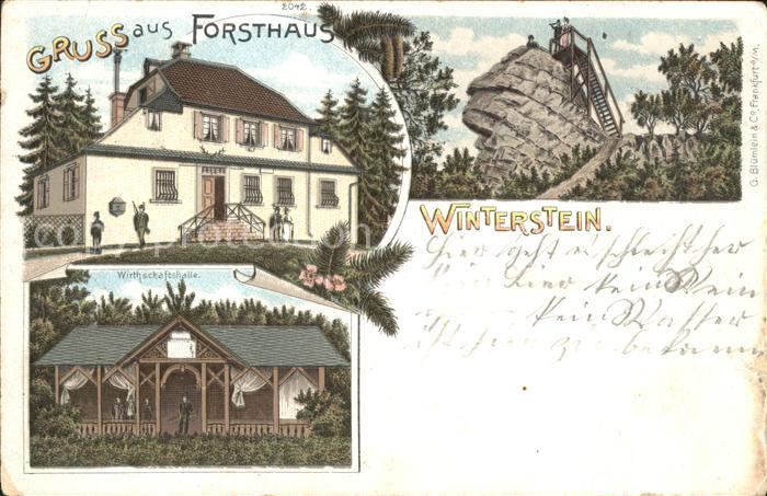 Ober-Moerlen Gaststaette Forsthaus Winterstein Wirtschaftshalle