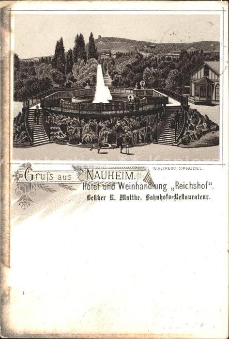 Bad Nauheim Sprudel Hotel Weinhandlung Reichshof