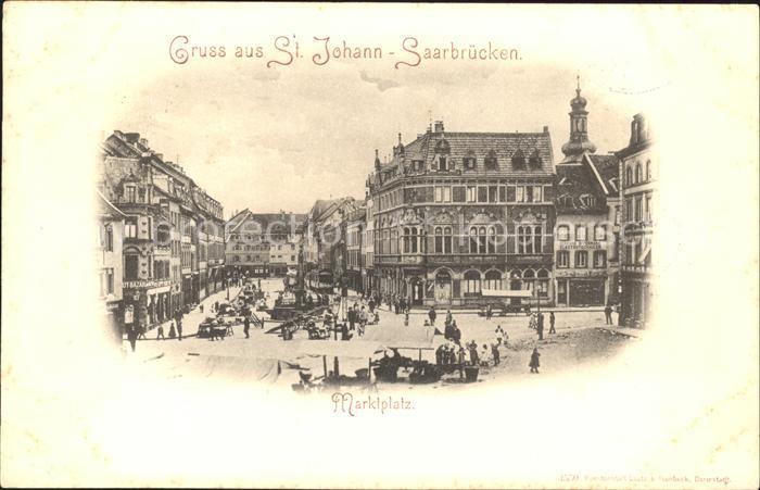 SAARBRueCKEN Saarland Marktplatz Deutsche Reichspost