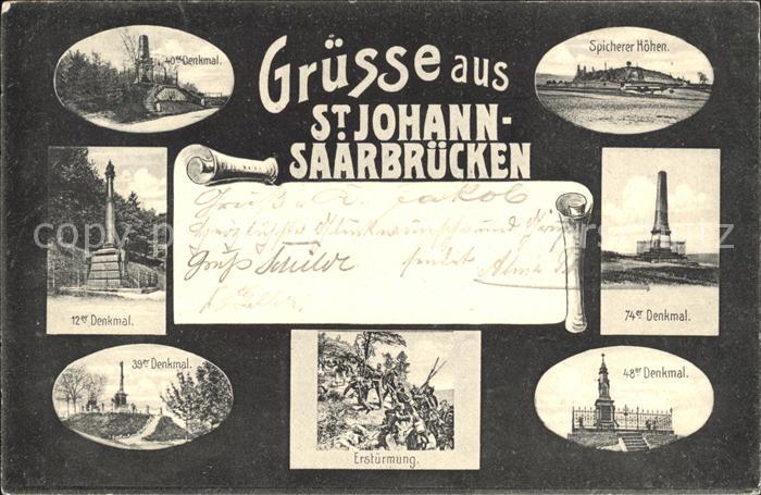 St Johann Saarbruecken Erstuermung Spicherer Hoehen Schlacht Denkmal