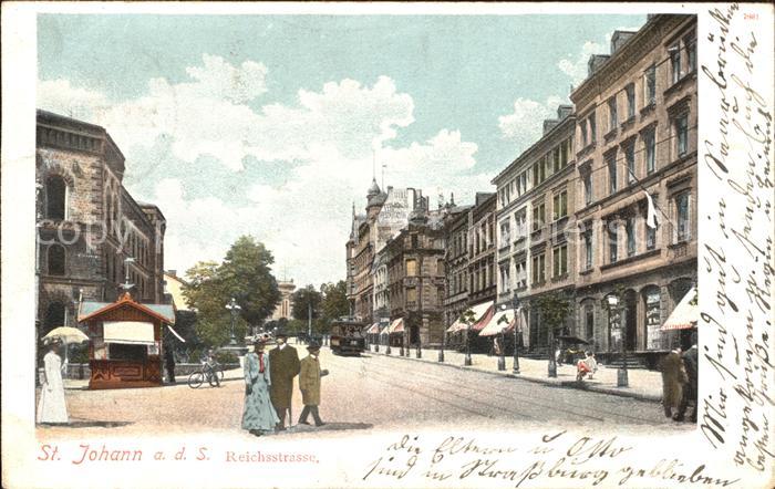 St Johann Saarbruecken Reichsstrasse Strassenbahn