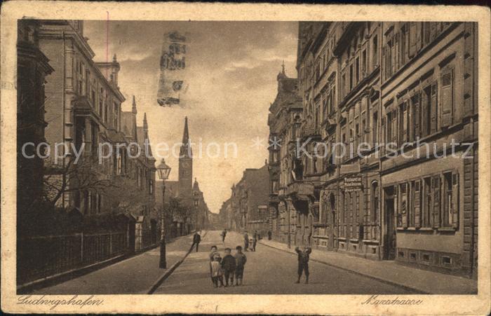 Ludwigshafen Rhein Maxstrasse Kirchturm