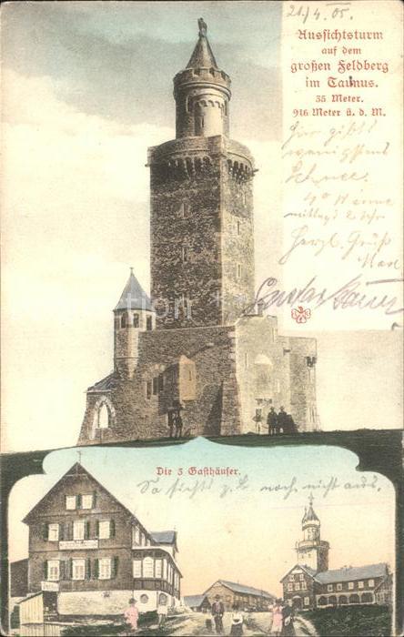 Schmitten Taunus Aussichtsturm auf dem Grossen Feldberg Gasthaeuser