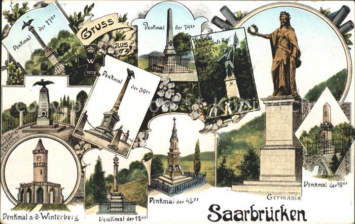 SAARBRueCKEN Saarland Denkmal Infanterieregiment Ehrenthal Winterberg Germania S