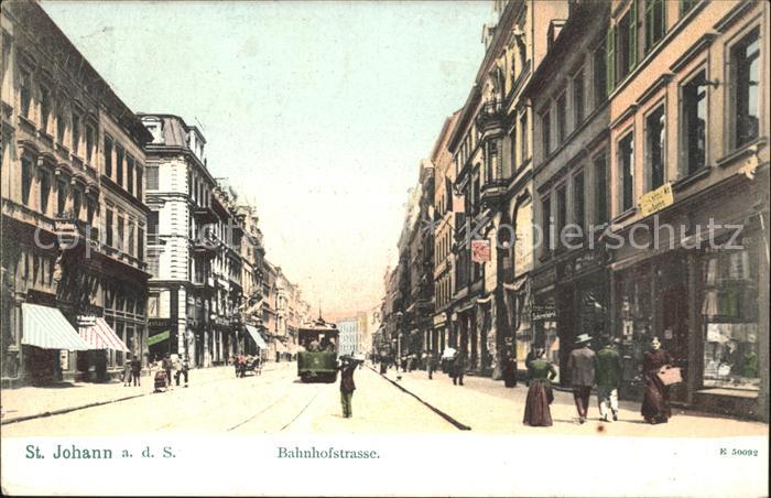 St Johann Saarbruecken Bahnhofstrasse Strassenbahn Bahnpost