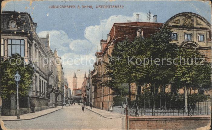 Ludwigshafen Rhein Wredestrasse Kirchturm