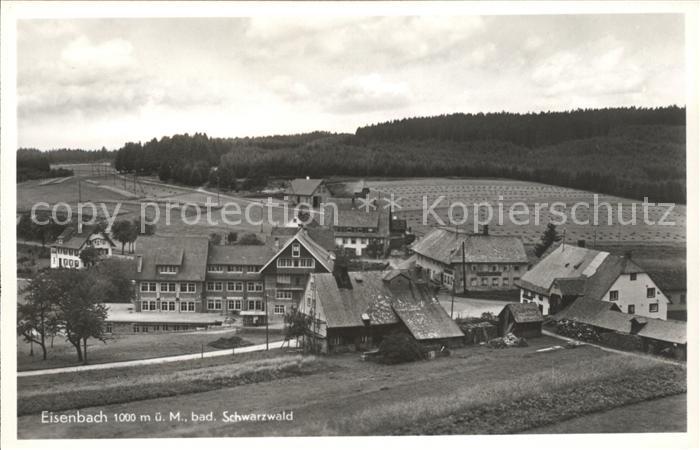 Eisenbach Schwarzwald Teilansicht Hoehenluftkurort