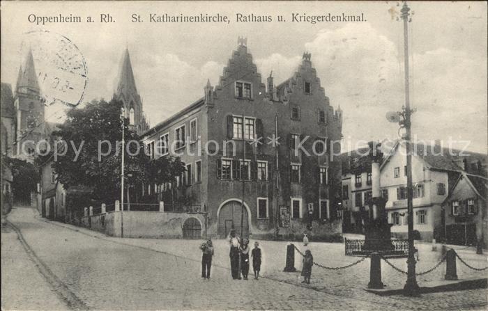 Oppenheim St Katharinenkirche Rathaus Kriegerdenkmal