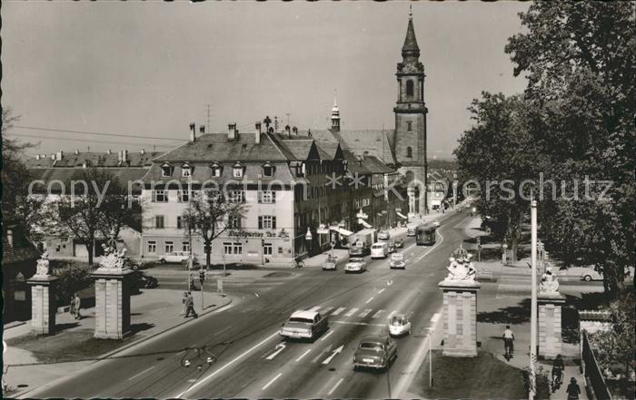 Ludwigsburg Strassenpartie Kirche