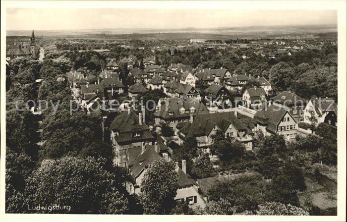 Ludwigsburg Panorama Blick ueber die Stadt