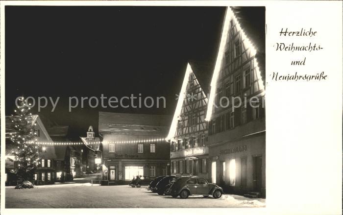 Ebingen Untere Vorstadt Weihnachtszeit Neujahrskarte