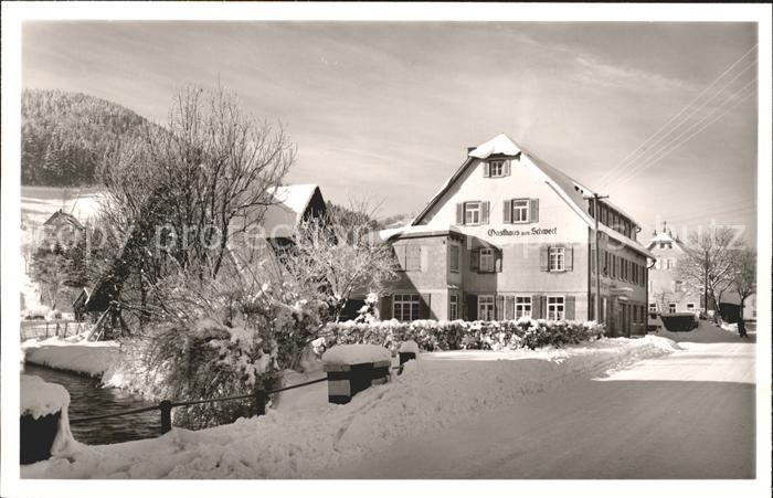 Mitteltal Schwarzwald Gasthof Pension zum Schwert Luftkurort Wintersportplatz