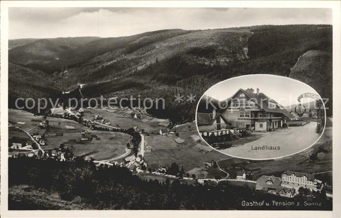 Obertal Baiersbronn Landhaus Gasthof Pension zur Sonne Bromsilber