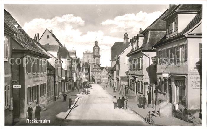 Neckarsulm Strassenpartie Kirche