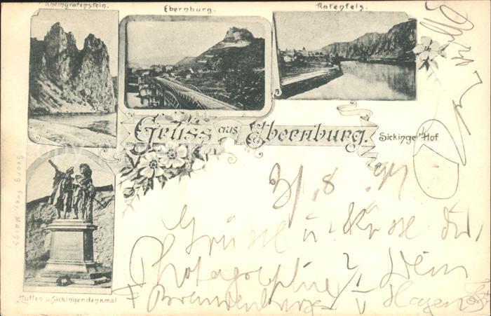 Ebernburg Rheingrafenstein Felsformation Nahe Rotenfels Hutten Sickingen Denkmal