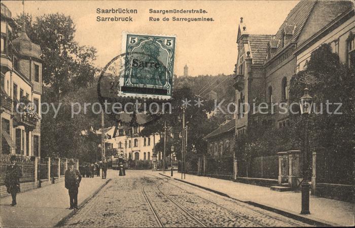 SAARBRueCKEN Saarland Saargemuenderstrasse Stempel auf AK