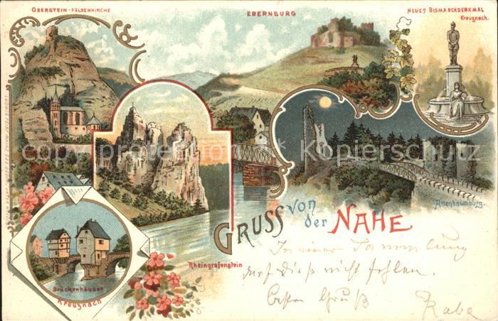 Bad Kreuznach Bismarckdenkmal Ebernburg Attenbaumburg Rheingrafenstein Nahe Brue