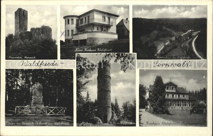 Sobernheim Kurhaus Waldfriede Waldhotel Berghotel Soonwald Burg Koppenstein Jaeg
