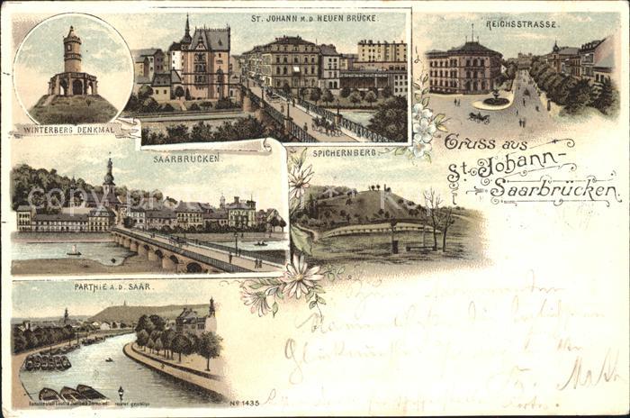 St Johann Saarbruecken Winterberg Denkmal Neue Bruecke Reichsstrasse Spichernber