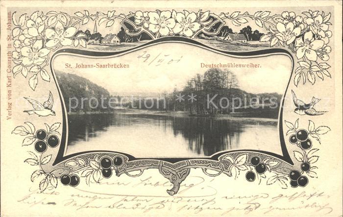 St Johann Saarbruecken Deutschmuehlenweiher Blumen