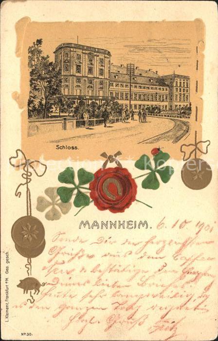 MANNHEIM BW Schloss Siegel Hufeisen Kleeblatt