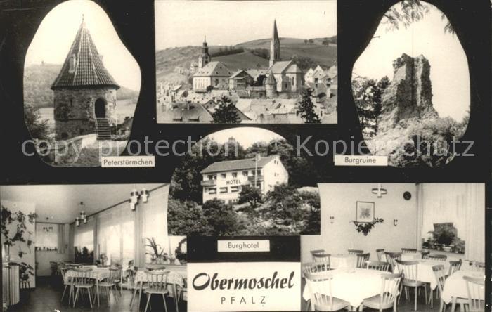 Obermoschel Peterstuermchen Kirche Burgruine Burghotel