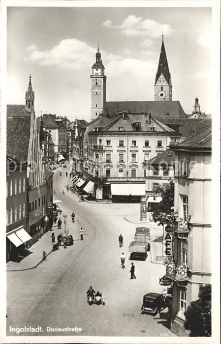 INGOLSTADT  CITY Donaustrasse Kirchturm
