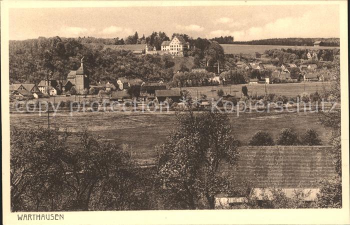 Warthausen Riss Blick zum Schloss