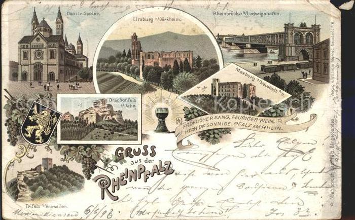 Speyer Rhein Sehenswuerdigkeiten Rheinpfalz Dom Limburg Drachenfels Trifels Rhei