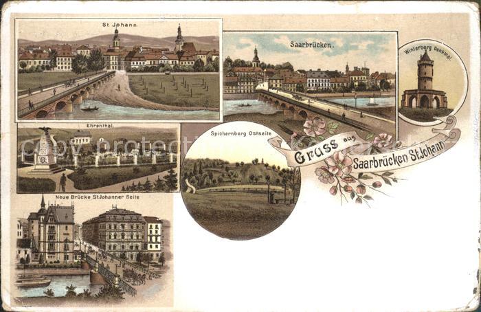 St Johann Saarbruecken Bruecke Winterberg Denkmal Spichernberg Ehrenthal Deutsch