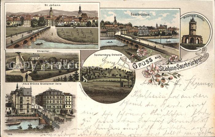 St Johann Saarbruecken Bruecke Winterberg Denkmal Spichernberg Ehrenthal Deutsch