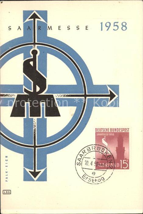 SAARBRueCKEN Saarland Saarmesse 1958